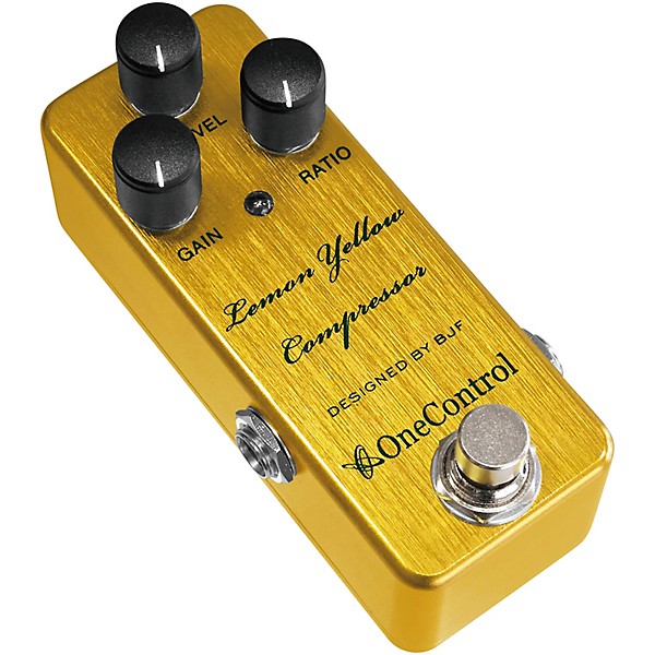 One Control Lemon Yellow Compressor Effects Pedal | Guitar Center