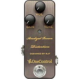 Open Box One Control Anodized Brown Distortion Effects Pedal Level 1
