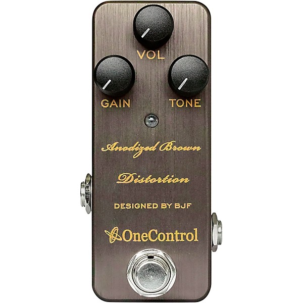 Open Box One Control Anodized Brown Distortion Effects Pedal Level 1