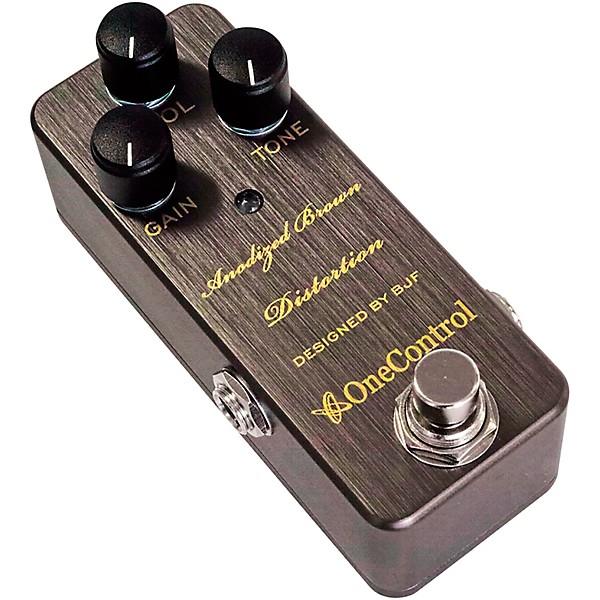 Open Box One Control Anodized Brown Distortion Effects Pedal Level 1