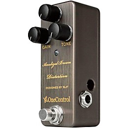 Open Box One Control Anodized Brown Distortion Effects Pedal Level 1