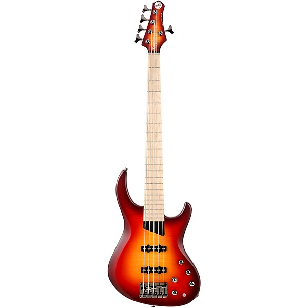 Open Box MTD Kingston Saratoga Deluxe Maple Fingerboard 5-String Electric Bass Level 2 Cherry Burst 190839462237