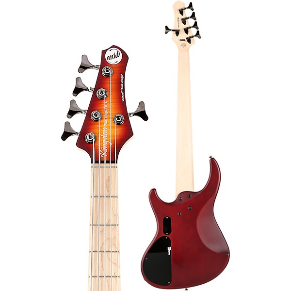 Open Box MTD Kingston Saratoga Deluxe Maple Fingerboard 5-String Electric Bass Level 2 Cherry Burst 190839462237