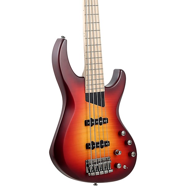Open Box MTD Kingston Saratoga Deluxe Maple Fingerboard 5-String Electric Bass Level 2 Cherry Burst 190839462237