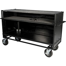 Pageantry Innovations Enclosed Synth Cart Stealth Series Upgrade w/ Bi-Fold Top Cover