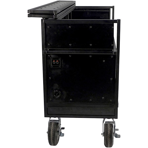 Pageantry Innovations Enclosed Synth Cart Stealth Series Upgrade w/ Bi-Fold Top Cover