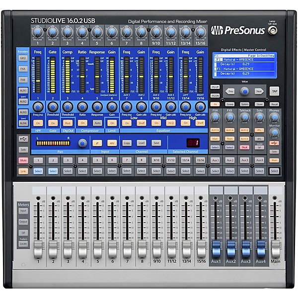 Open Box PreSonus StudioLive 16.0.2 USB 16x2 Performance and Recording Digital Mixer Level 1