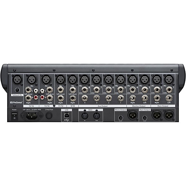 PreSonus StudioLive 16.0.2 USB 16x2 Performance and Recording Digital Mixer