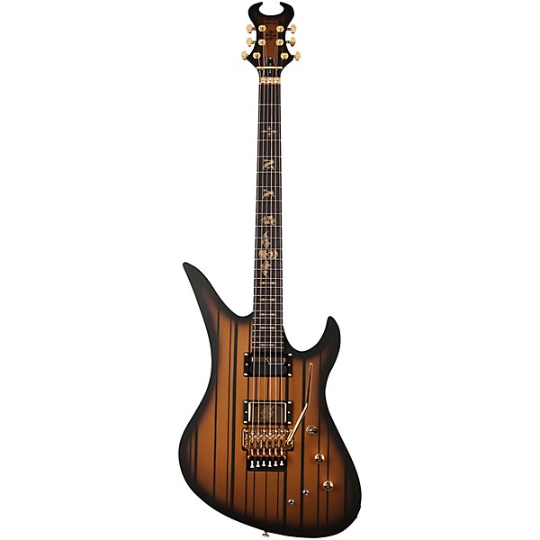 Open Box Schecter Guitar Research Synyster Gates Custom-S Electric Guitar Level 1 Satin Gold Burst