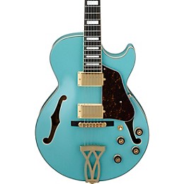 Open Box Ibanez AG75G Artcore Hollowbody Electric Guitar Mint Blue