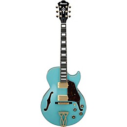 Open Box Ibanez AG75G Artcore Hollowbody Electric Guitar Mint Blue
