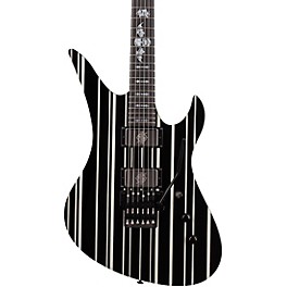 Schecter Guitar Research Synyster Gates Custom Electric Guitar Black Pinstripes