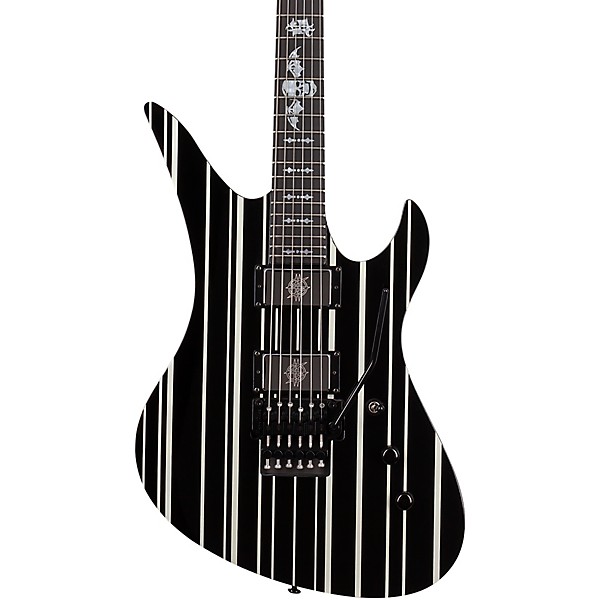 Schecter Guitar Research Synyster Gates Custom Electric Guitar Black Pinstripes
