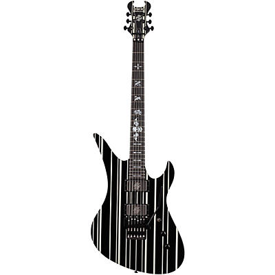 Schecter Guitar Research Synyster Gates Custom Electric Guitar Black Pinstripes for sale