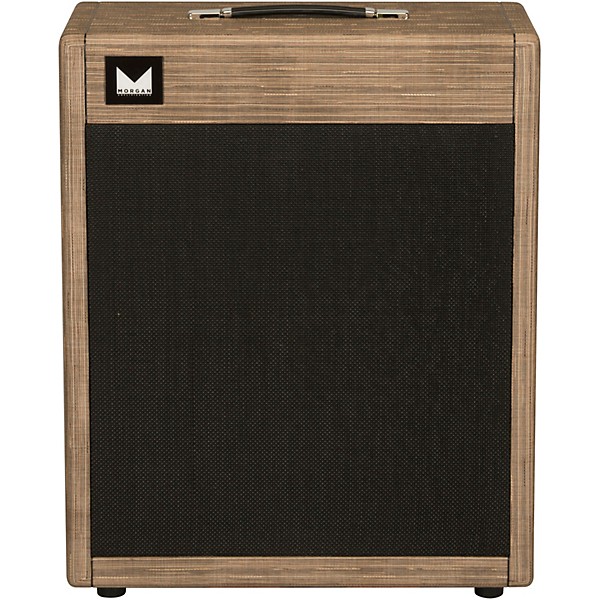 Morgan Amplification M212V Vertical 150W 2x12 Guitar Speaker Cabinet with Celestion Creamback Speakers Driftwood Finish