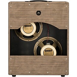 Morgan Amplification M212V Vertical 150W 2x12 Guitar Speaker Cabinet with Celestion Creamback Speakers Driftwood Finish
