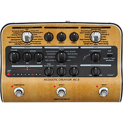 Zoom Ac-3 Acoustic Creator Acoustic Multi-Effects Pedal for sale