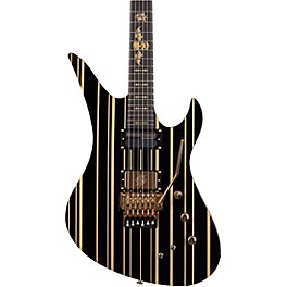 Schecter Guitar Research Synyster Gates Custom-S Electric Guitar Gloss Black with Gold Pinstripe