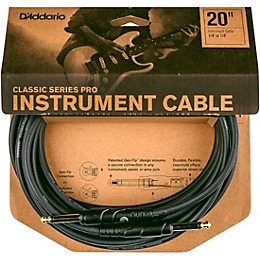 Open Box D'Addario Classic Pro Series Instrument Cable Level 1 20 ft.