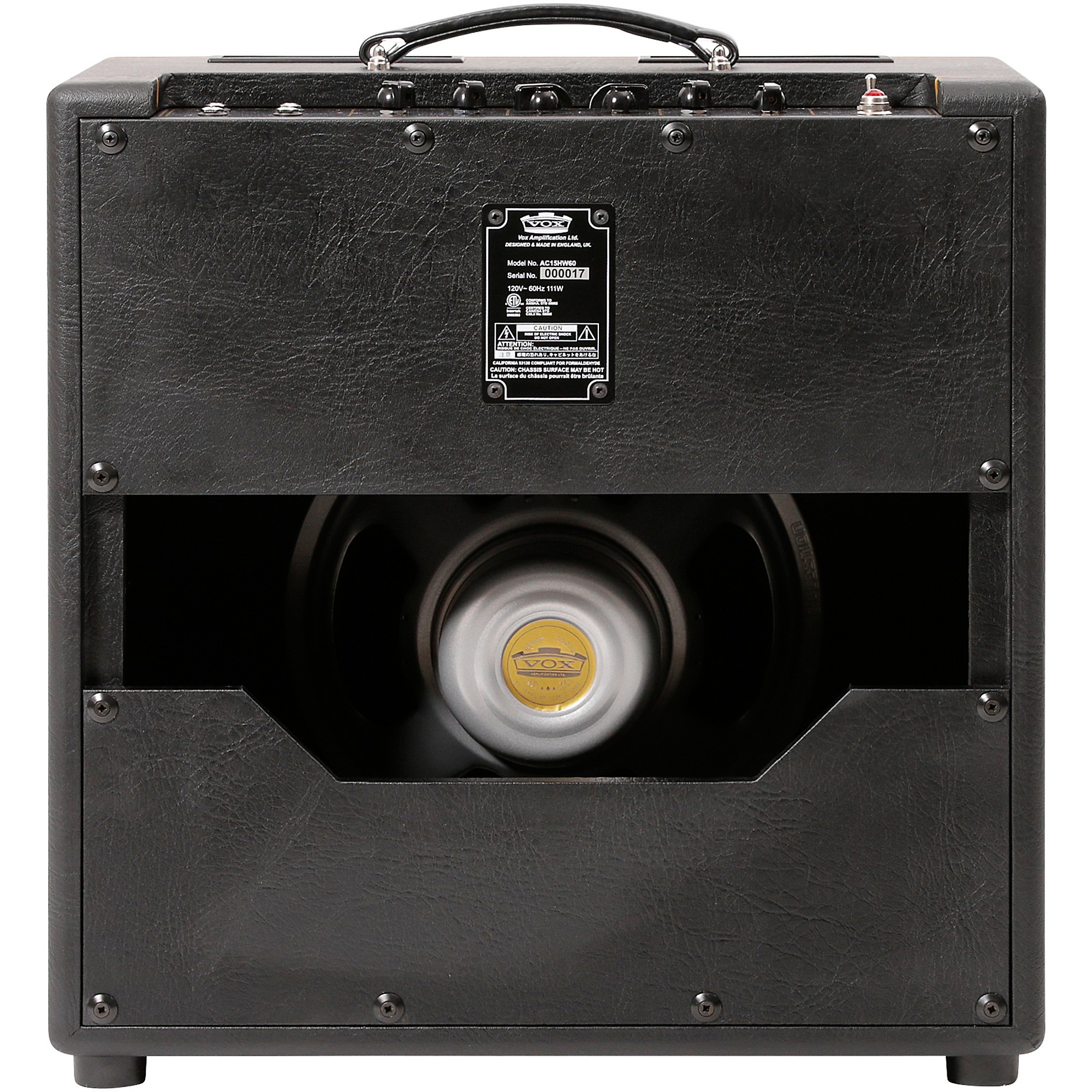 Open Box VOX AC15 60th Anniversary 15W 1x12 Hand-Wired Tube Combo