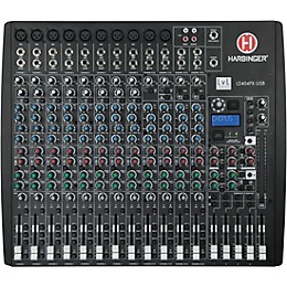 Harbinger L2404FX Mixer With Harbinger VARI PA Package 12" Mains