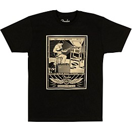 Fender Sitting Player Men's T-Shirt Small Black