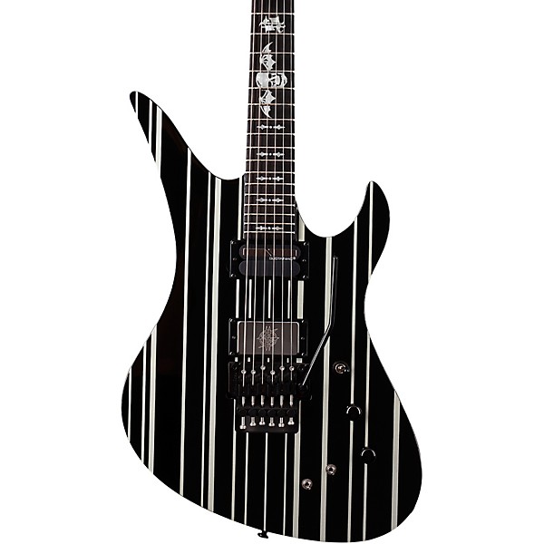 Schecter Guitar Research Synyster Gates Custom-S Electric Guitar Black Pinstripes