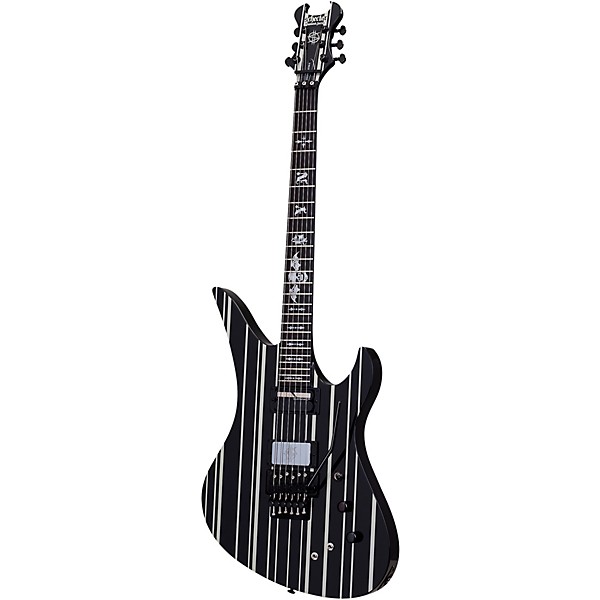Schecter Guitar Research Synyster Gates Custom-S Electric Guitar Black Pinstripes