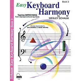 SCHAUM Easy Keyboard Harmony (Book 3 Inter Level) Educational Piano Book by Wesley Schaum