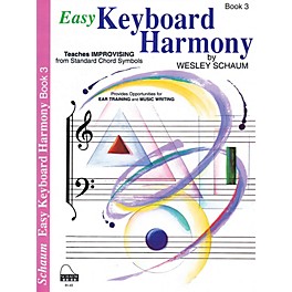 SCHAUM Easy Keyboard Harmony (Book 3 Inter Level) Educational Piano Book by Wesley Schaum