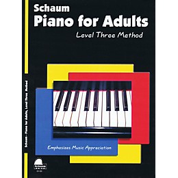 SCHAUM Piano for Adults (Level 3 Early Inter Level) Educational Piano Book by Wesley Schaum