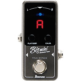 Open Box Ibanez BIGMINI Mini Chromatic Pedal Tuner Level 1 Silver