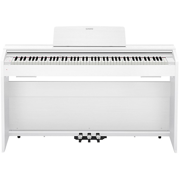 Casio PX-870 Keyboard with 88 Velocity-Sensitive Keys White wood