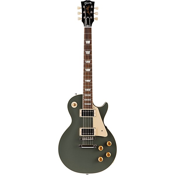 Gibson Custom 2017 Limited Run Les Paul Standard Plain Top - Electric Guitar Oxford Gray Cream Pickguard