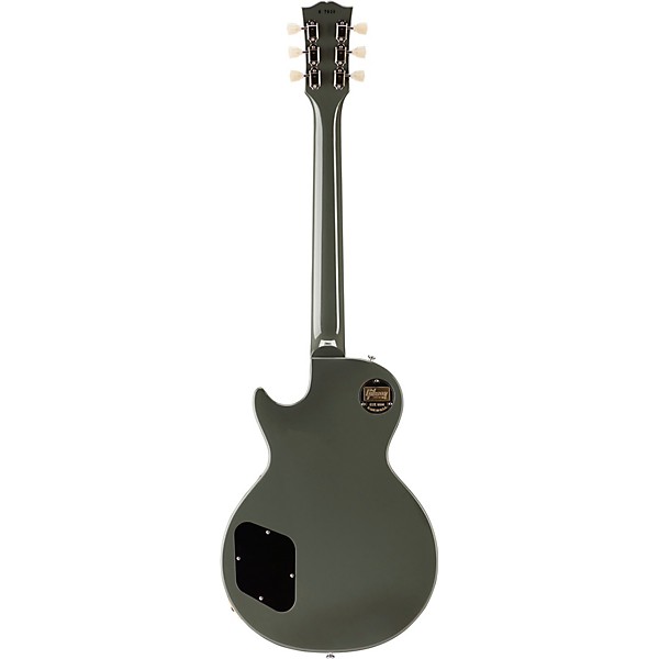 Gibson Custom 2017 Limited Run Les Paul Standard Plain Top - Electric Guitar Oxford Gray Cream Pickguard