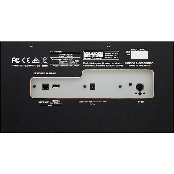 Roland RP102 88-Key Digital Console Piano Black 88 Key | Guitar Center