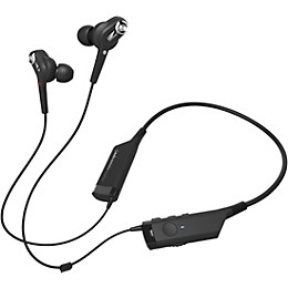 Open Box Audio-Technica In-Ear Neck Worn Noise Cancelling and Bluetooth Headphones Level 1 Black