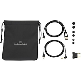 Open Box Audio-Technica In-Ear Neck Worn Noise Cancelling and Bluetooth Headphones Level 1 Black
