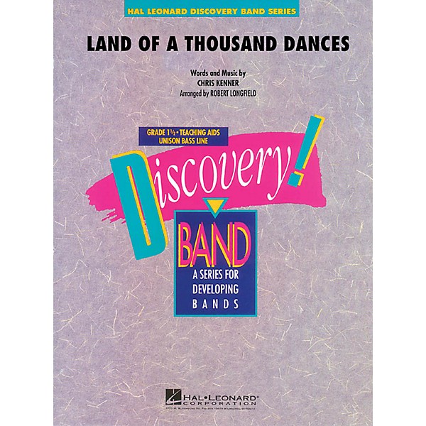 Hal Leonard Land of a Thousand Dances Concert Band Level 1.5 by Wilson Picket Arranged by Robert Longfield