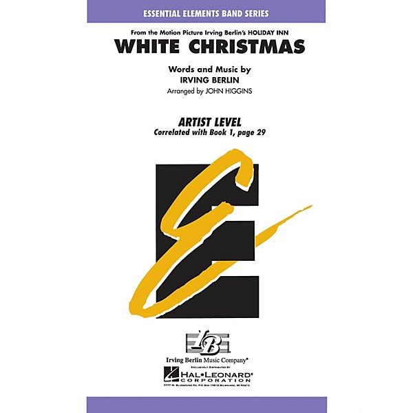 Hal Leonard White Christmas Concert Band Level 1 Arranged by John Higgins