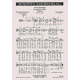 Schott A La Clavelina Composed by Joaquín Rodrigo