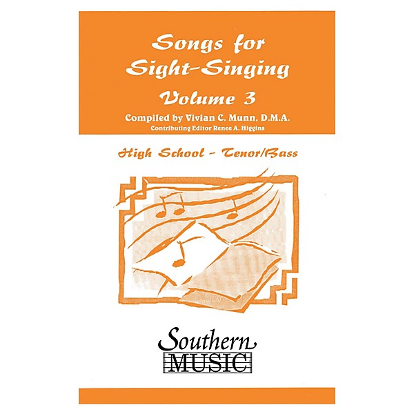 Southern Songs for Sight Singing - Volume 3 (High School Edition TB Book) TB Arranged by Mary Henry