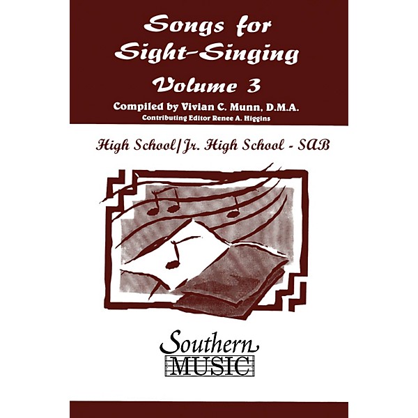 Southern Songs for Sight Singing - Volume 3 (Junior High/High School Edition SAB Book) SAB Arranged by Mary Henry