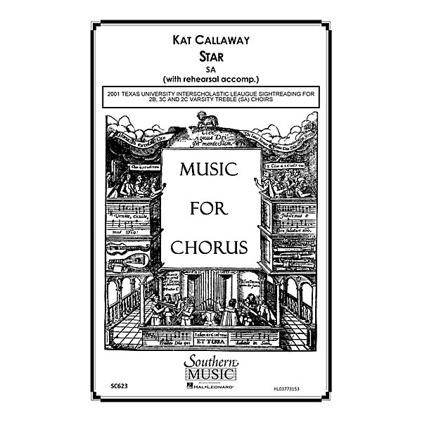 Hal Leonard Star (Choral Music/Octavo Sacred Sa) SA Composed by Callaway, Kat