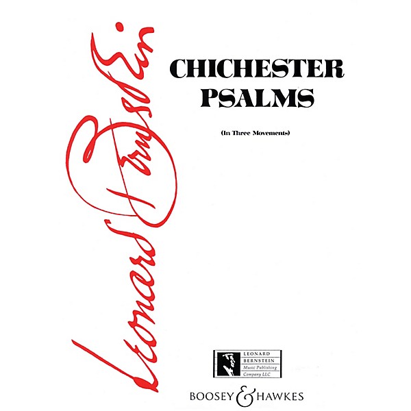 Boosey and Hawkes Chichester Psalms (Score) Score Composed by Leonard Bernstein