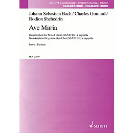 Schott Ave Maria SSATTBB A Cappella Composed by Johann Sebastian Bach Arranged by Rodion Shchedrin