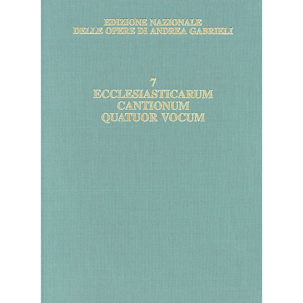 Ricordi Edizione Nazionale Delle Opere Di Andrea Gabrieli - Volume 7 Score Composed by Andrea Gabrieli