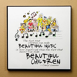 Hal Leonard Beautiful Music, Beautiful Children Print (12x12 Framed Print) Composed by Cheryl Lavender