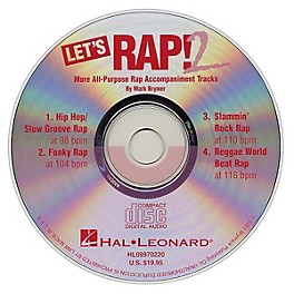 Hal Leonard Let's Rap! 2 (All-Purpose Rap Accompaniments) CD ACCOMP Composed by Mark Brymer