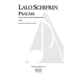Lauren Keiser Music Publishing Psalms (for Chorus and Orchestra) Full Score Composed by Lalo Schifrin